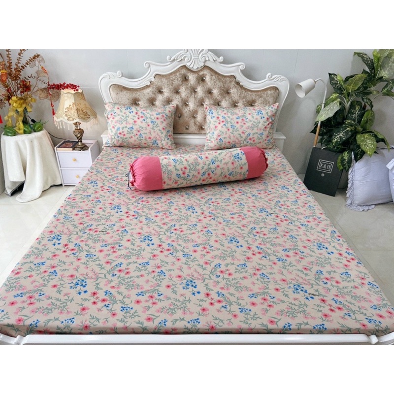Drap thun hàn quốc mẫu hoa nhí 6 màu siêu xinh