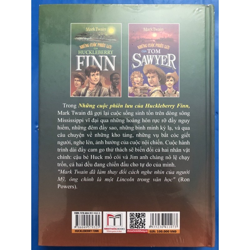 Sách - Những cuộc phiên lưu của Huckleberry Finn ( bìa cứng )