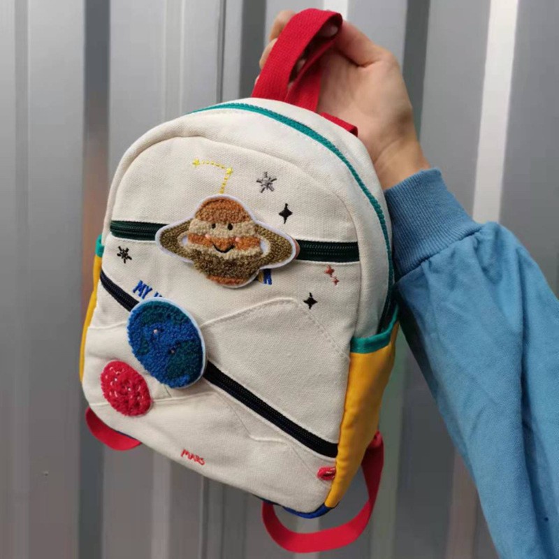 Balo zara xuất dư họa tiết ngôi sao tinh cầu đầy màu sắc dễ thương