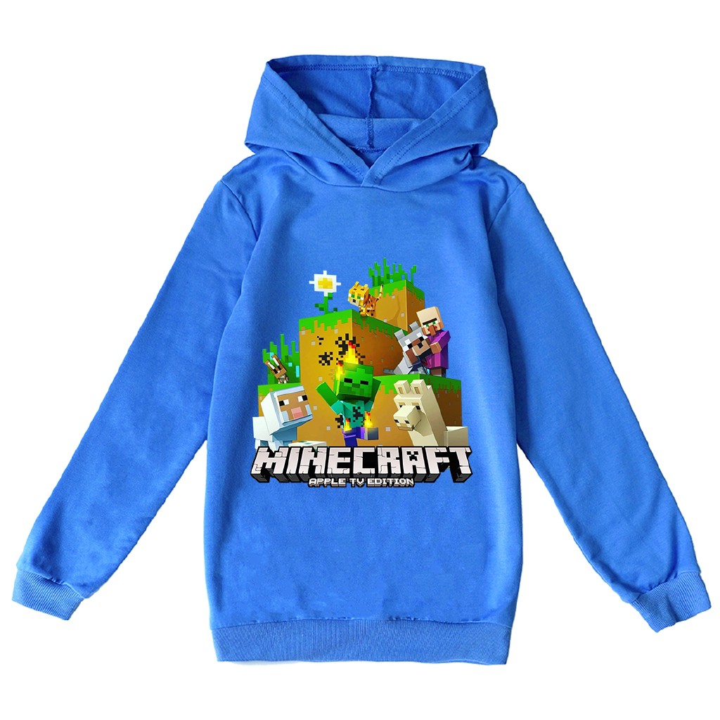 Áo Khoác Hoodie In Hình Game Minecraft Thời Trang Mùa Thu 2020 Cho Bé Trai