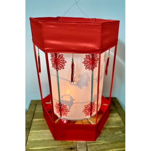 Lồng đèn kéo quân truyền thống cao 52cm xài nến