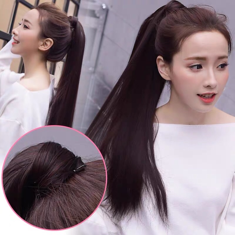 Tóc Cột Dây Quấn Thẳng Đẹp Tự Nhiên QiQiShop