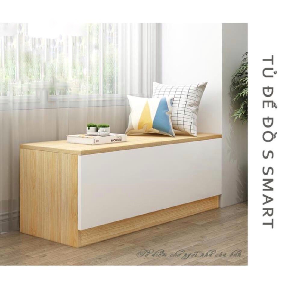 Tủ để đồ thông minh lưu trữ đồ giúp tiết kiệm không gian kết hợp ghế ngồi trang trí tiện lợi GT131
