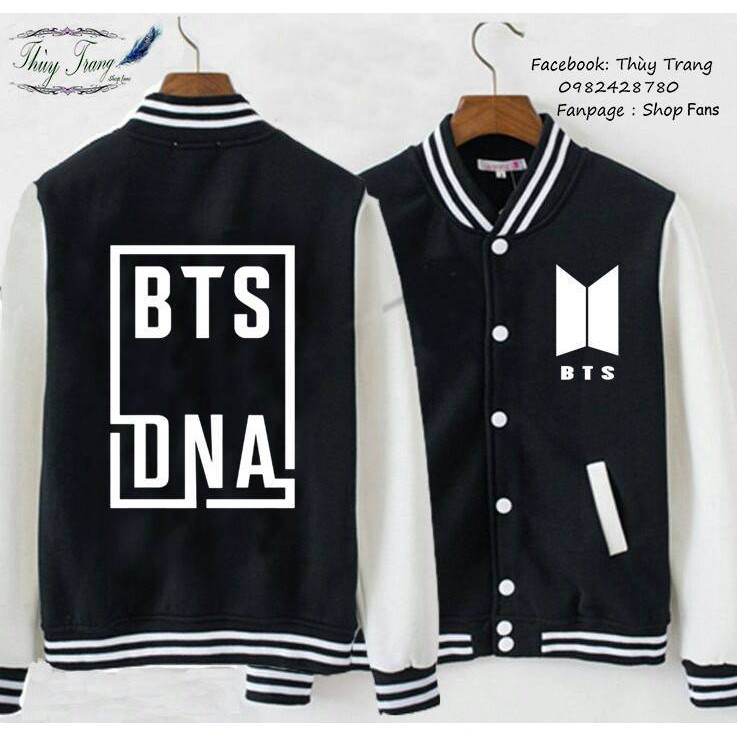 Áo khoác bóng chày BTS DNA cực HOT