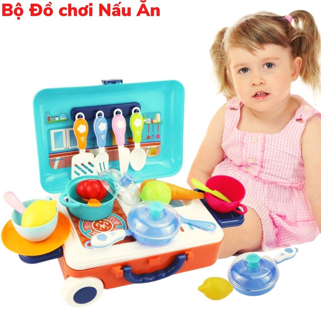 Bộ Đồ Chơi Vali Xách Tay phát triển Kỹ năng Cho bé - đồ chơi bác sỹ, trang điểm, nấu ăn, kỹ thuật - Shop Mẹ Mốc ,VLDC