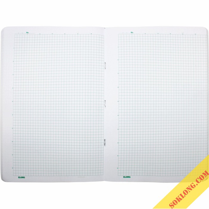 Vở A4 200 trang caro MS 298 Math Notebook tiện lợi cho học toán sổ Klong