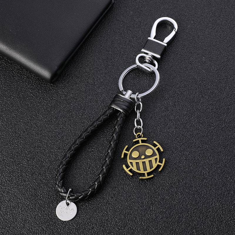 Móc Khóa Kim Loại Mặt Hình Mỏ Neo One Piece Cho Cặp Đôi