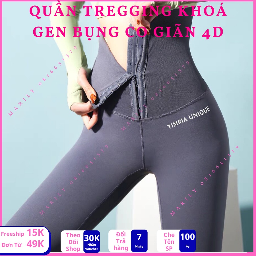 Quần Tregging Gen Bụng Marily Co Giãn 4D, Mặc Đi Tập, Đi Chơi Mẫu Mới 2021