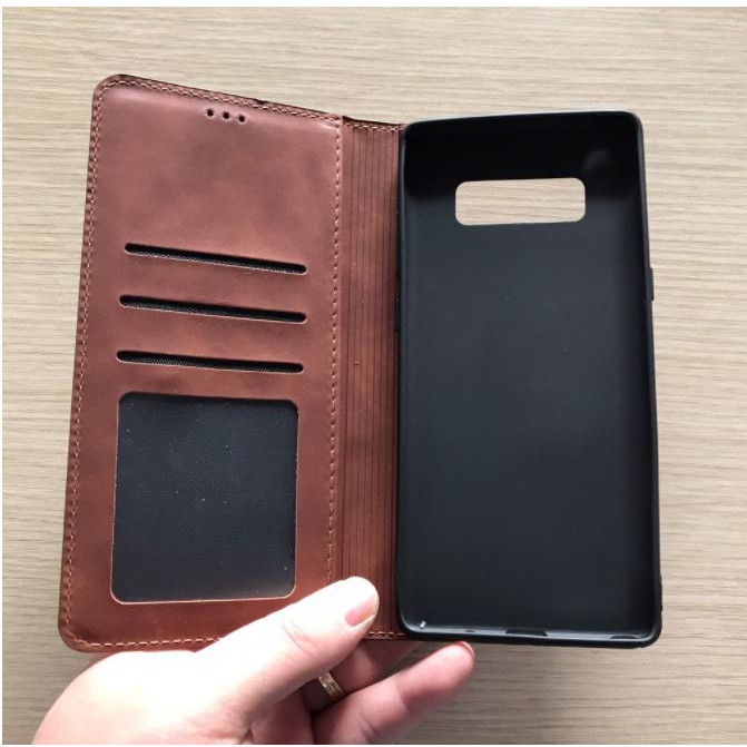 Bao da Sam Sung Galaxy Note 9, Note 8, Note 10 Plus, Note 10 Lite dạng ví chính hãng HDK có ngăn để thẻ cao cấp