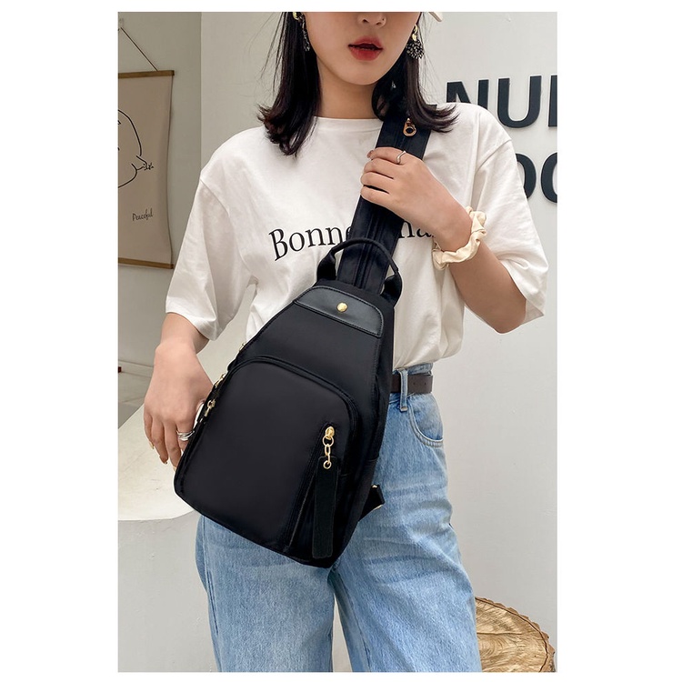 Balo Vải Oxford Màu Sắc Tương Phản Đa Năng Thời Trang Cho Nữ