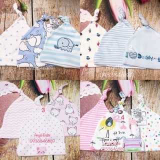 Nón sơ sinh set 3 momcare