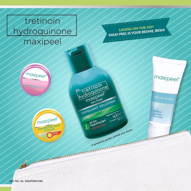 <+Gift> Serum Tretinoin Hydroquione MAXIPEEL hỗ trợ giảm mụn, giảm thâm, sáng da hiệu quả (Maxi peel Exfoliant Solution) | BigBuy360 - bigbuy360.vn