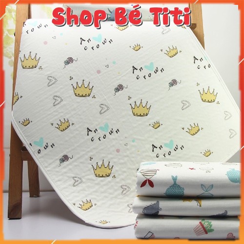 Miếng Lót Thay Bim Sơ Sinh Sơi Tre 6 lớp cao cấp  Miếng lót chống thấm dùng thay tã bỉm cho bé Shop bé TiTi