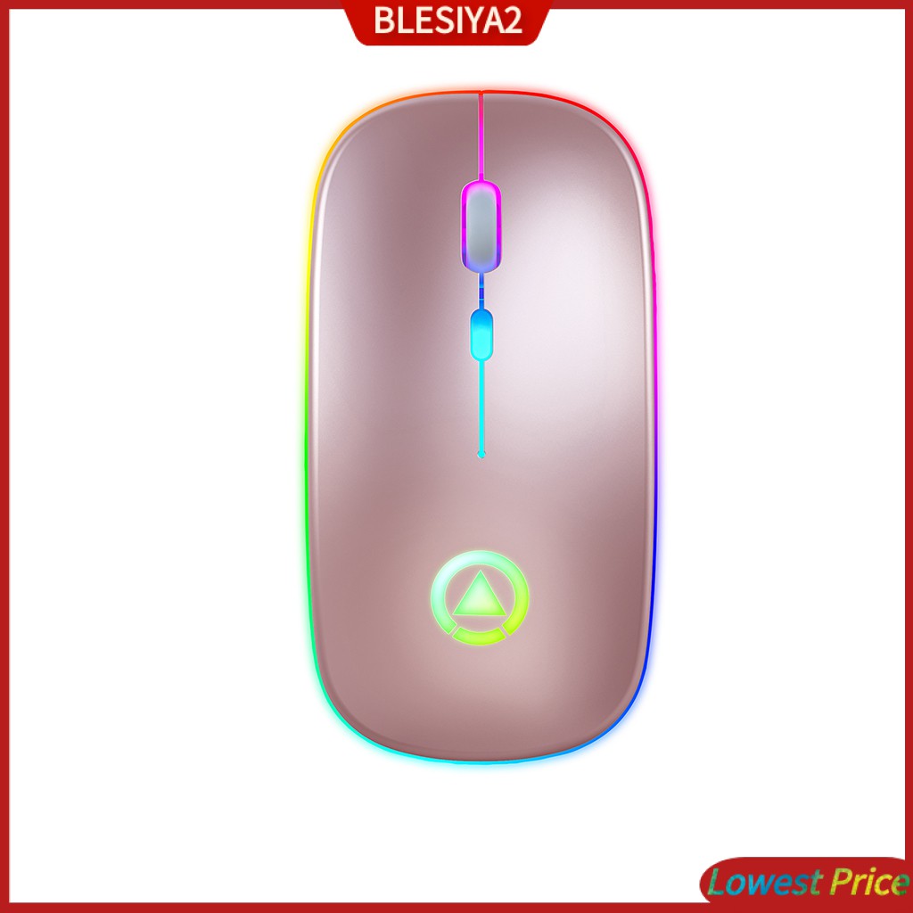 LED Silent Mute   Wireless Mouse Optical Mice with Receiver Gray