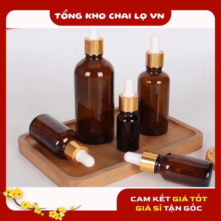 Lọ Chiết Serum ❤ SIÊU RẺ ❤ [15ml,20ml,30ml] Lọ đựng tinh dầu bóp giọt Khoen Vàng , chai lọ chiết mỹ phẩm .