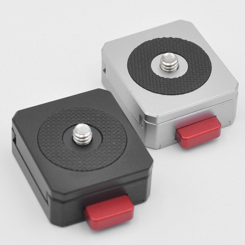 Tấm Chuyển Đổi Tháo Lắp Nhanh Đa Năng Với Lỗ Vít 1 / 4in Phù Hợp Với Tất Cả PTZ Và Camera Màu Đen