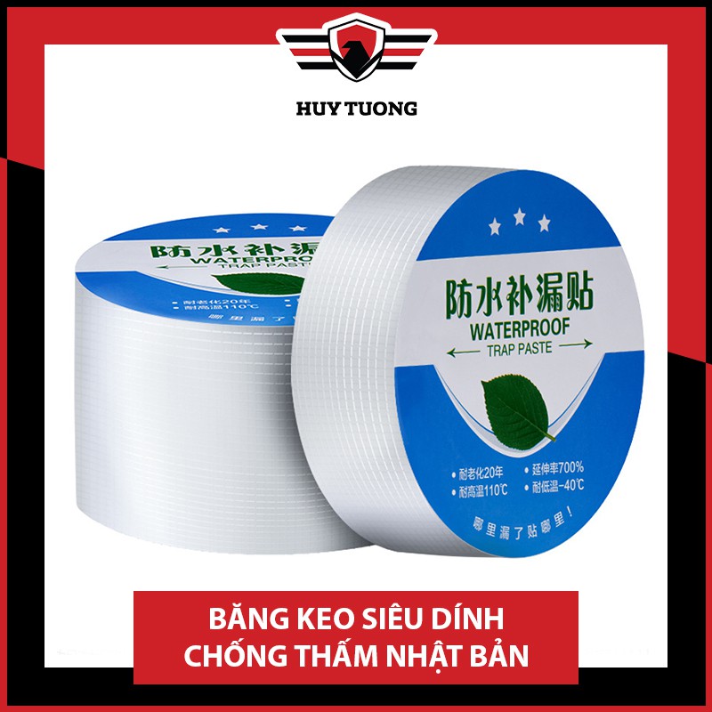 Băng keo chống thấm siêu dính NHẬT BẢN 🩹 FREESHIP 🩹 Băng keo siêu dính chống nước, chống thấm chịu nhiệt  5cm x 5m