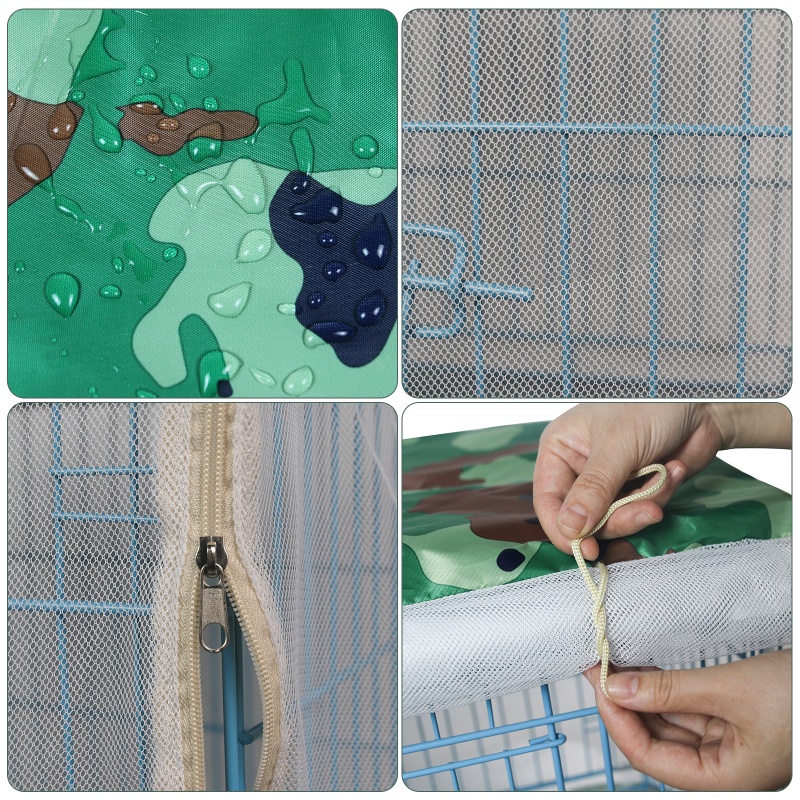 Vỏ Bọc Chuồng Thú Cưng 24 36 42 Inches Bằng Vải Oxford Bền Chống Nước