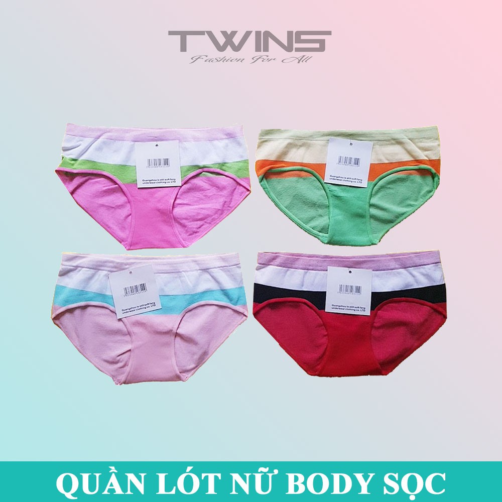 Quần lót nữ dệt kim cao cấp cạp vừa họa tiết sọc ngang ôm mông co giãn mềm mịn thoáng mát size dưới 60kg