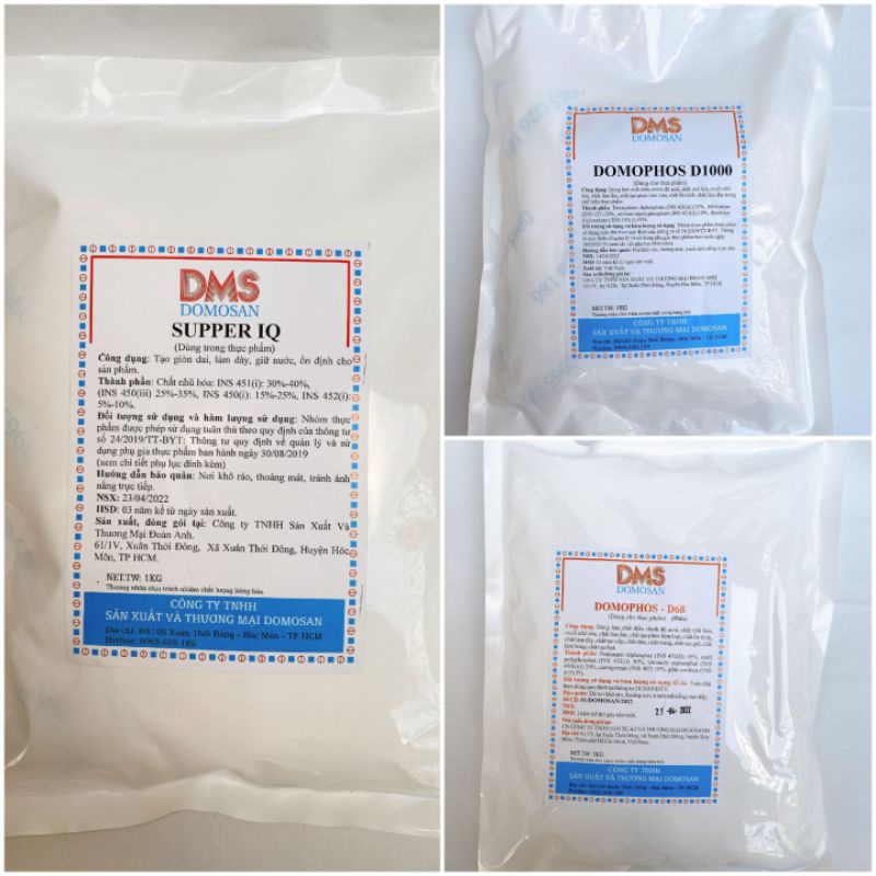 Phụ Gia Tạo Giòn Dai An Toàn Cho Giò Chả Xúc Xích, Thay Thế Hàn The (gói 1kg)
