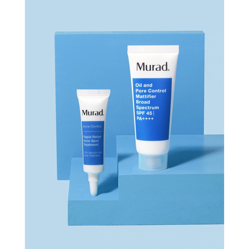 Set 2 Sản Phẩm Murad Keep Calm and Poreless Rapid Relief Acne Spot Treatment