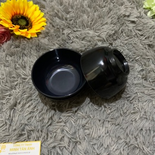 Chén cơm nhựa màu đen CO 02 10c