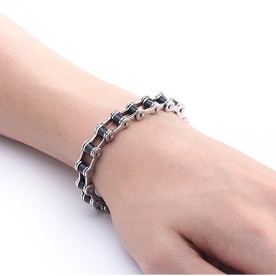 Lắc tay nam INOX kiểu xích sên xe đạp cá tính - LN143 LN144 LN076