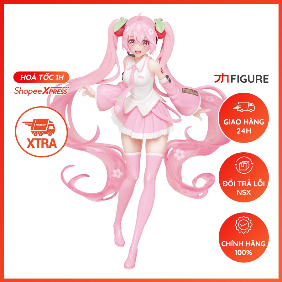 Mô Hình Figure Chính Hãng Anime Piapro Characters - Vocaloid - Hatsune Miku - Sakura, New Illustration Ver. (Taito)