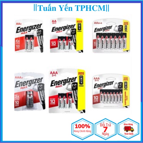 [TOPPIN] 12 viên Pin AA, AAA Energizer Alkaline Chính Hãng