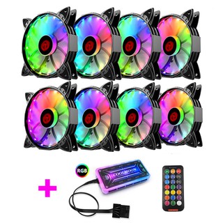 bộ 3,4,5,6,7,8,9,10 Quạt Tản Nhiệt Coolmoon V1 Led RGB 16 Triệu màu, 366 hiệu ứng