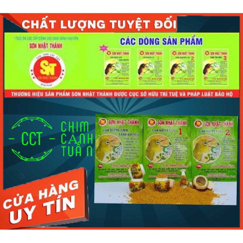 Cám chim khuyên Sơn Nhật Thành líu số 1 - 100g - Thức ăn cho chim cao cấp