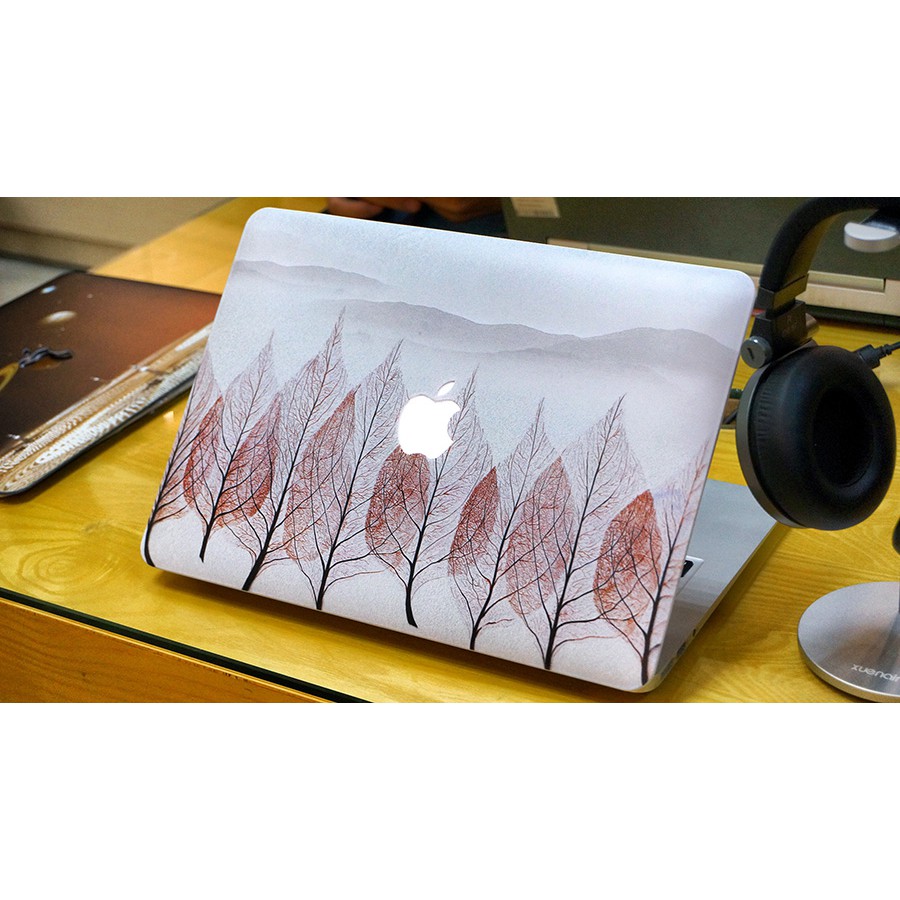 Case ,Ốp Macbook In Hình Lá Mùa Thu (Tặng Kèm Nút Chống Bụi + Chống gãy đầu dây sạc )