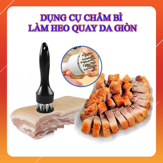 Dụng cụ châm, xăm thịt, làm heo quay da giòn, làm mềm thịt nướng thơm ngon