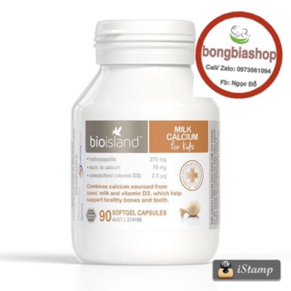 Canxi sữa cho bé từ 6 tháng của Bio Island Úc