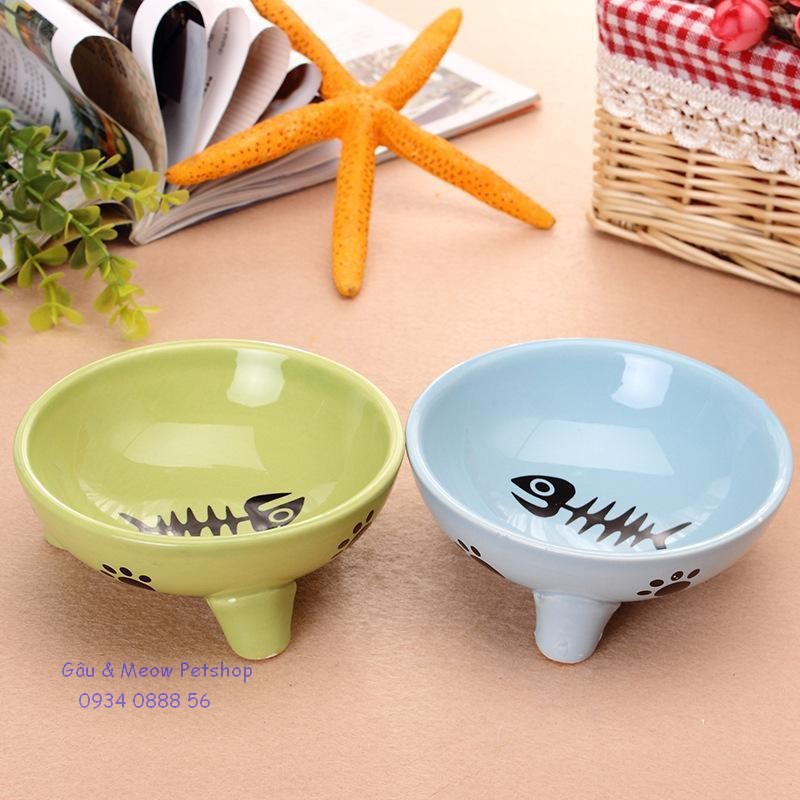 Chén Bát ăn Elite bằng sứ cho thú cưng chó mèo thỏ cute