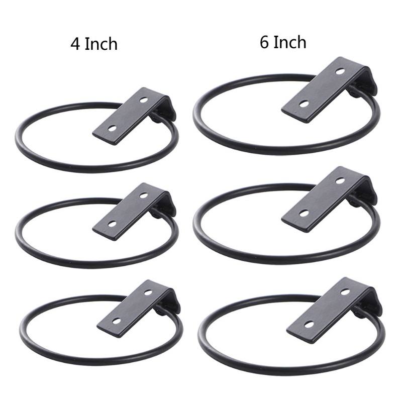 Set 3 Giá Đỡ Chậu Hoa 4 / 6 inch Bằng Kim Loại Treo Tường Siêu Bền