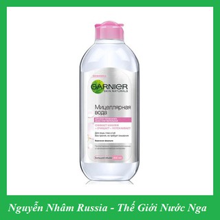 Tẩy trang ganier hồng 400ml dành cho mọi da, nhạy cảm