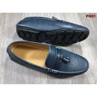 Giày Da Nam Cao Cấp PG01Đen/ Đỏ/ Xanh
