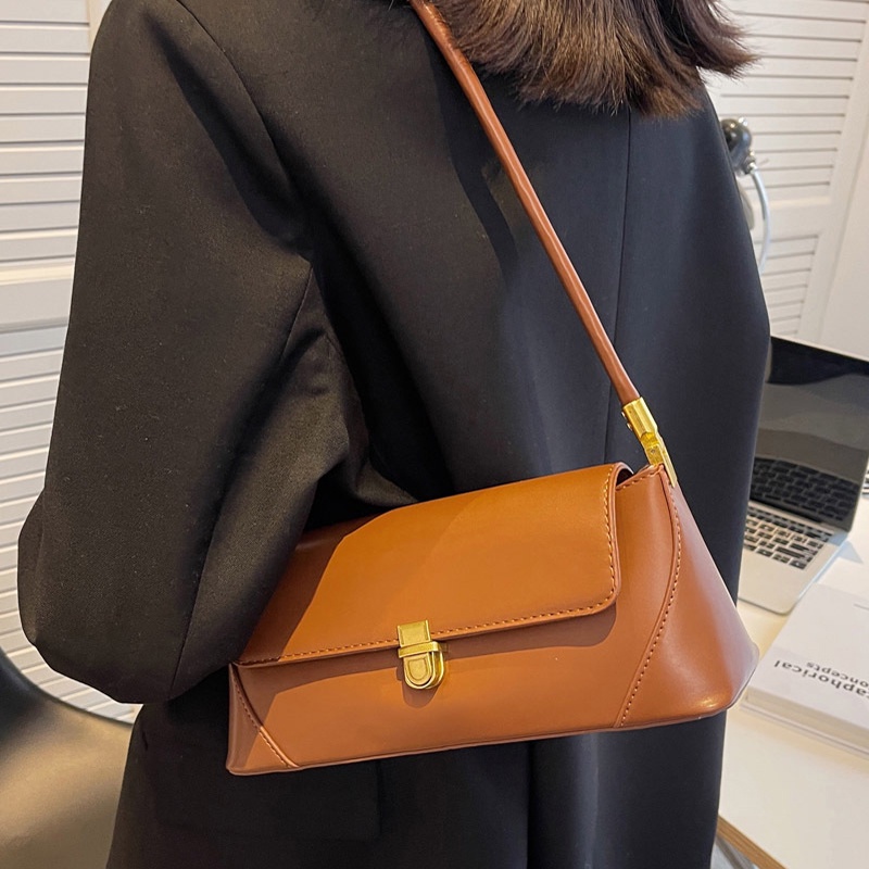 IELGY Túi Đeo Vai Kết Cấu Đơn Giản Đường Phố Cho Nữ