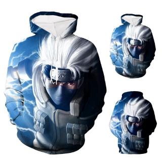 Áo hoodie in hình Anime Naruto Hatake Kakashi thời trang cao cấp