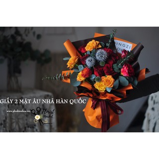 GIẤY GÓI HOA - HAI MẶT ÂU NHÃ HÀN QUỐC