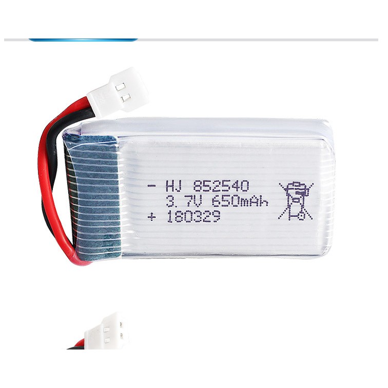 Pin và bộ sạc 3.7v 650mah lipo có mạch bảo vệ pin rất tốt