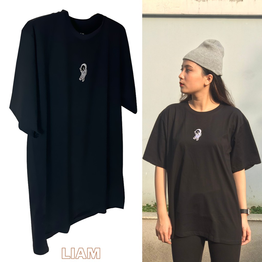ÁO THUN UNISEX &quot; LOGO SPACE TEE &quot; FORM OVERSIZE VẢI DÀY VÀ MỊN - LIAMstoreSG