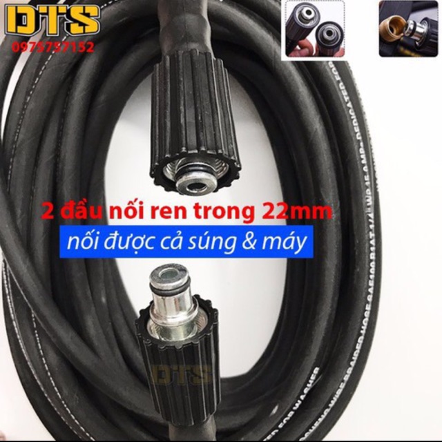 dây rửa xe lõi thép 20m