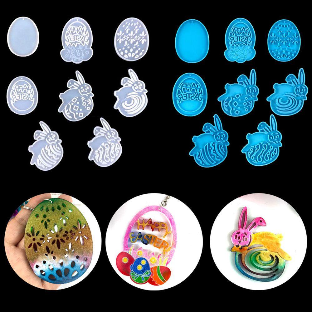 ROSE Khuôn Silicone Làm Trang Sức Hình Thỏ Phục Sinh