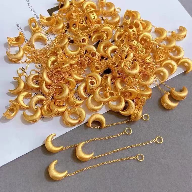 Vòng Đeo Tay Dây Xích Mặt Trăng / Mặt Trời / Mặt Trời Nhiều Màu Sắc 24k Chống Dị Ứng Chống Thất Lạc diy Chống ngừa