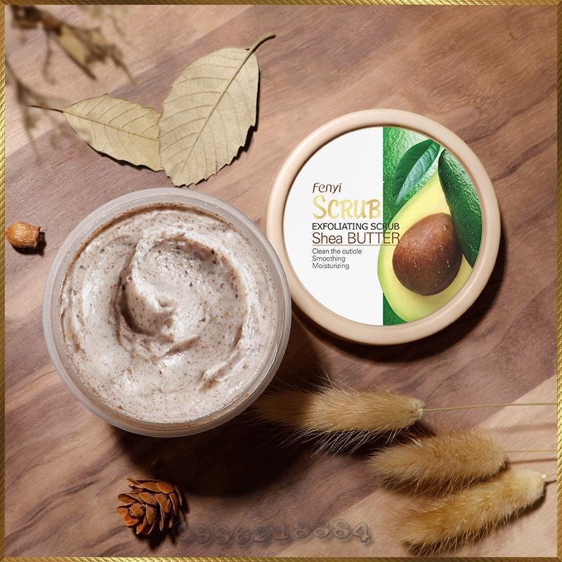 Hũ tẩy tế bào chết toàn thân Fenyi Shea Butter Scrub chiết xuất từ quả Bơ FSS3 | WebRaoVat - webraovat.net.vn