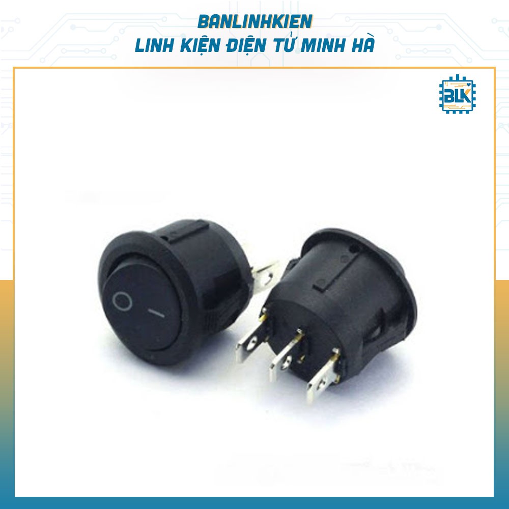 Công Tắc Bập Bênh 6A 250V BB20-B2C (Màu Đen)