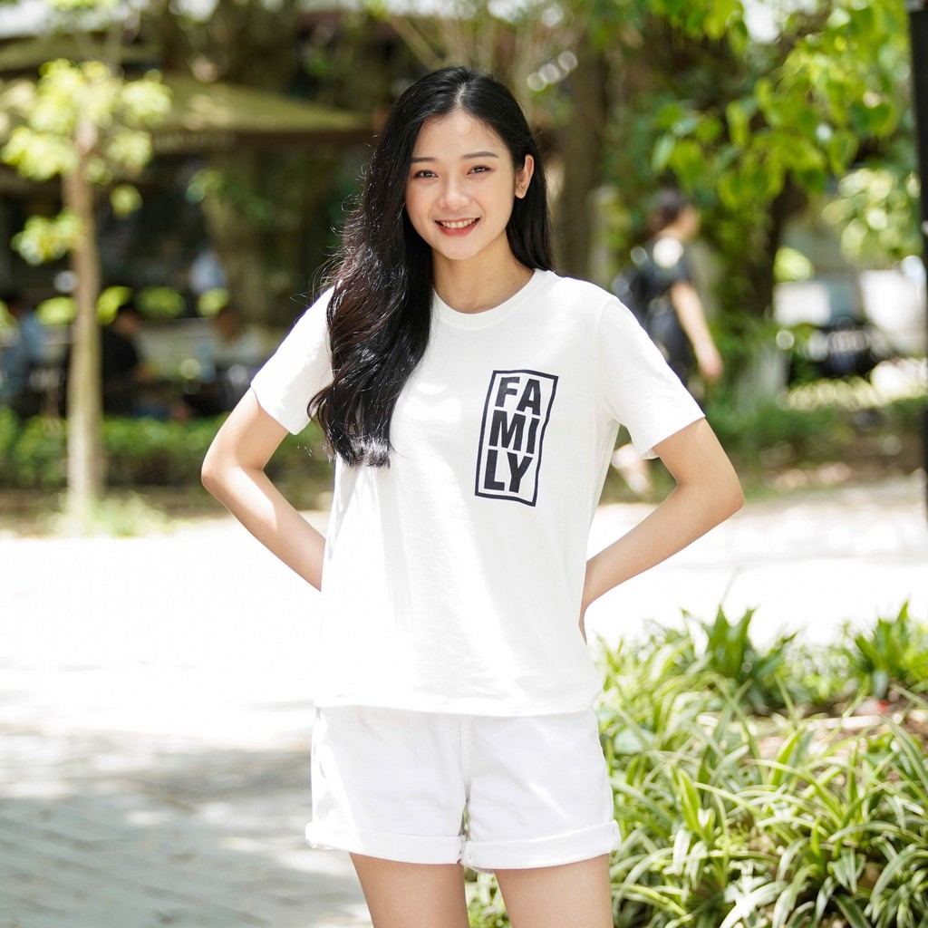 Áo phông nữ SAYME set áo đồng phục gia đình đi biển vải cotton mềm mịn thoáng mát WCTS0015