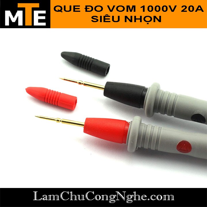 Que đo đồng hồ VOM 1000V - 20A đầu kim siêu nhọn